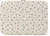 RuiDay Housse Ordinateur 13 14 Pouces, Pochette pour Ordinateur Portable Matelassée Motif Floral, Compatible avec MacBook Air 13/Pro 13/Pro 14 M5 M4 M3 M2 M1
