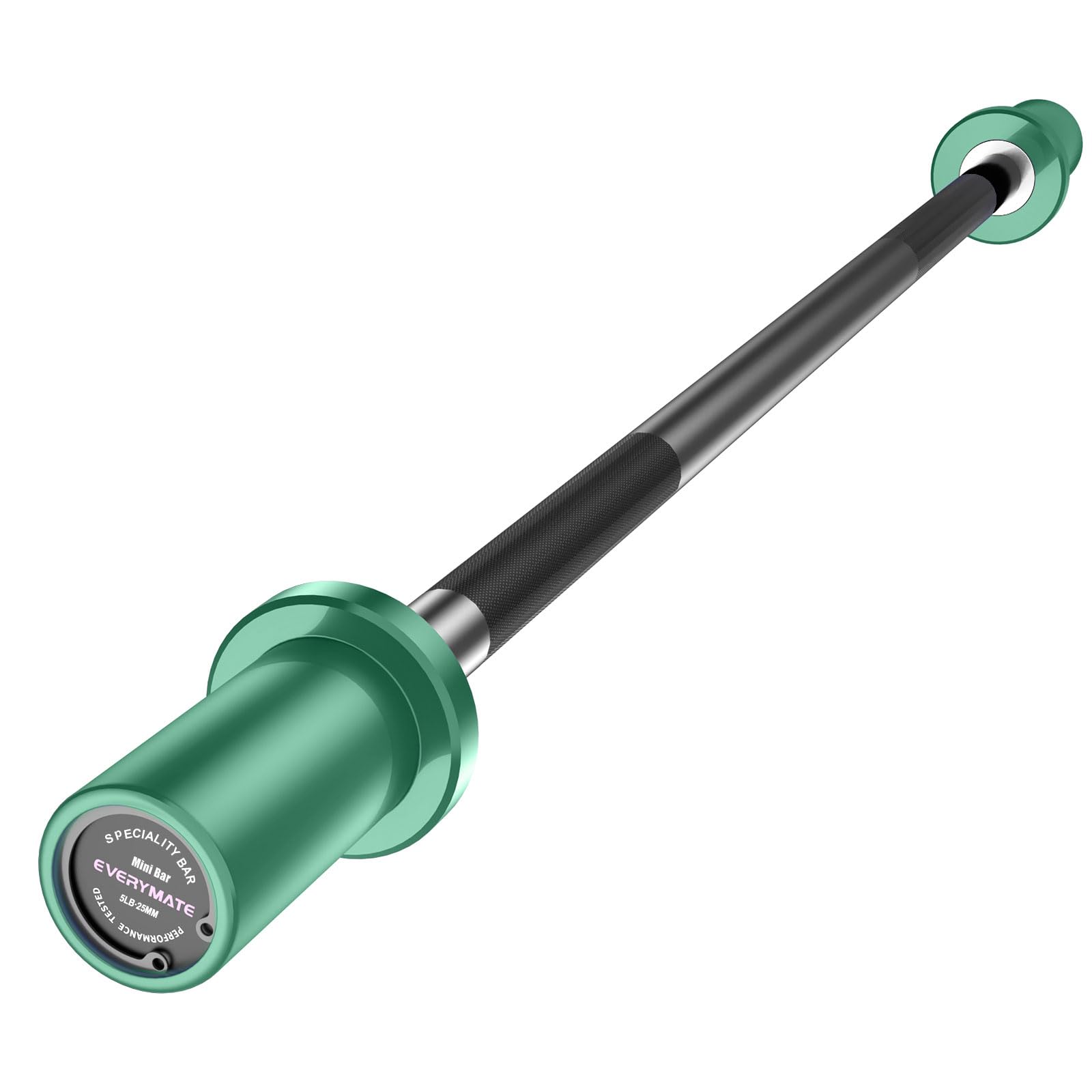 EVERYMATE5LB Mini Barbell Bar for Beginner Women & Kids - Total Body Workout Weighted Bar with Resistance Band, for Strength Training