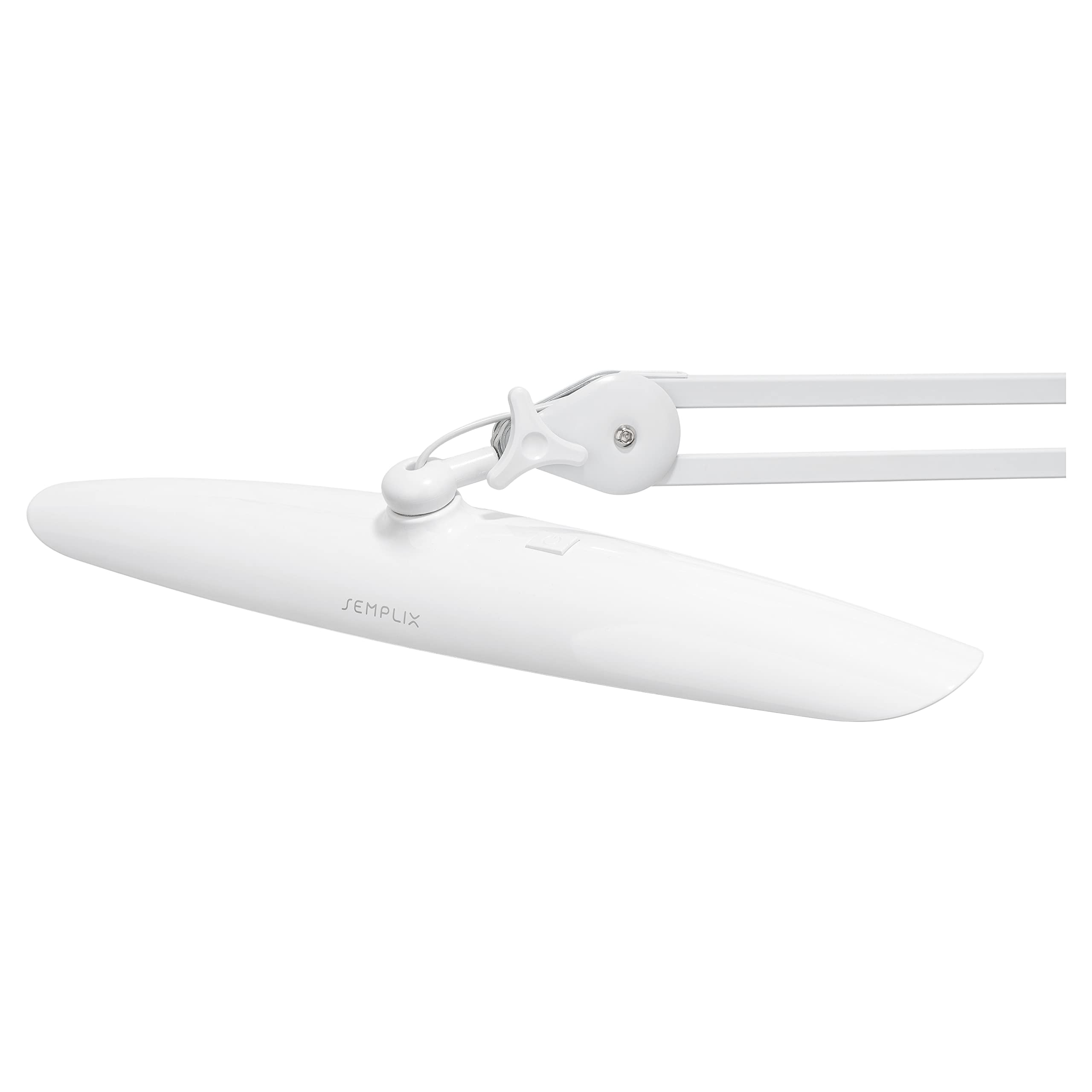 SEMPLIX LED Arbeitslampe 182 LED/Lichtfarbe einstellbar/dimmbar/Tischklemme (weiß)