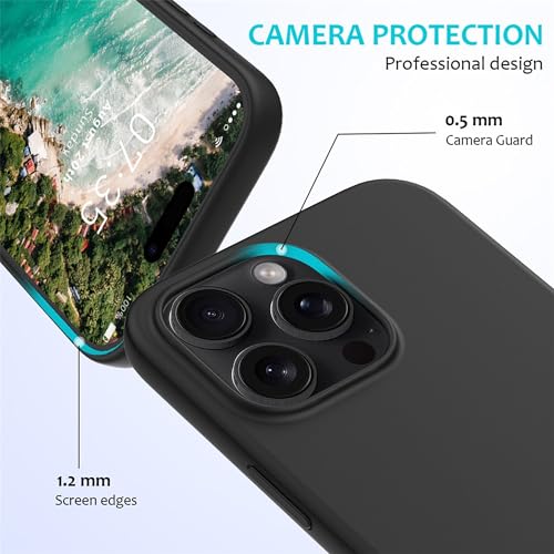 Image of ArmourPro Silicone Back Case for iPhone 16 Pro Max, Soft-Touch Case | Dark Grey
