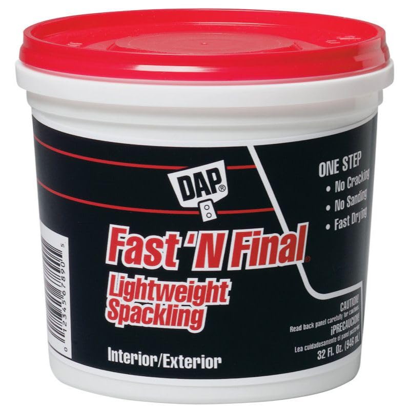 DAP Fast 'N Final Ready to Use White Lightweight Spackling Compound 1 qt.