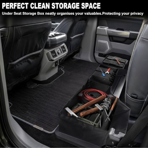 image for Marretoo Foldable Truck Under Seat Storage 2019-2025 for Ram 1500 Crew