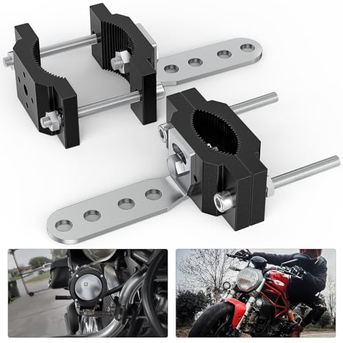 Image of Nilight Motorcycle Light Clamp Brackets fit from 0.7 to 2 Inch Round Tube | fit 0.7 inch-2 inch diameter roll bar, for Off-road LED Light Pods Front Fork Lights Roof Rack Bumper ATV UTV