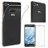 wiko getaway display Vetro Temperato : Pellicola trasparente protezione schermo, sottile e resistente (norma 9H), anti rottura, antigraffio e antiriflesso. Consegnato con un set di accessori per il montaggio (adesivi antipolvere, salviette).