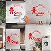 Vinyl Art Sticker Christmas Typography Set 54.6x62.7cm Equipped with Transfer Film kit Red #3