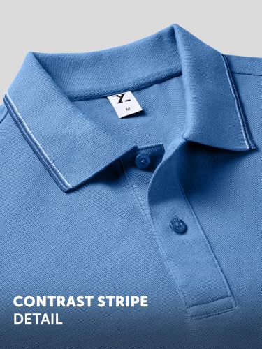 Image of XYXX Accent Men's Solid Cotton Polo T Shirt | Collar Tshirts | Half Sleeves | Solid-Slim Fit