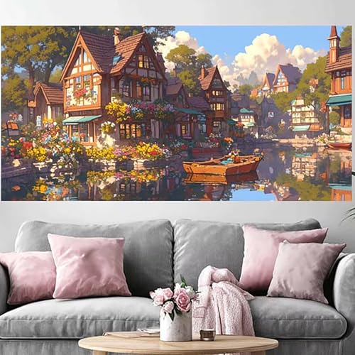 Diamond Painting Venise 100x200cm grand format kit broderie complet 5D