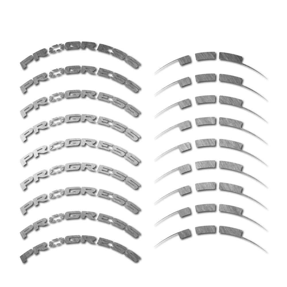 Pegatinas compatibles con llanta Progress 38mm para bicicleta de carretera