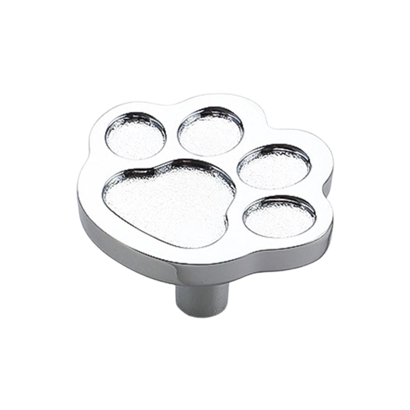 Tsophreniq Bearclaw Chrome Single Decorative Knob For Playroom Furniture, Animal Cabinet Pull With Threaded Post For Drawers Wardrobes And Desks Decorative Furniture Hardware Playroom Knob Wardrobe Door Pull Dresser Hardware