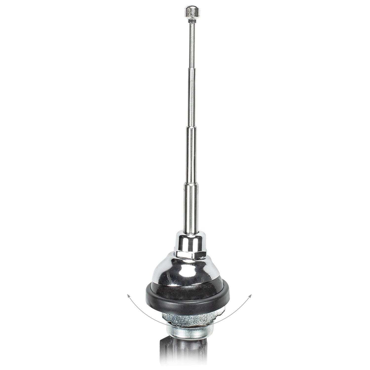 Guardabarros Universal Telescópico 1,2 m Cable Enchufe DIN Aspecto Cromado