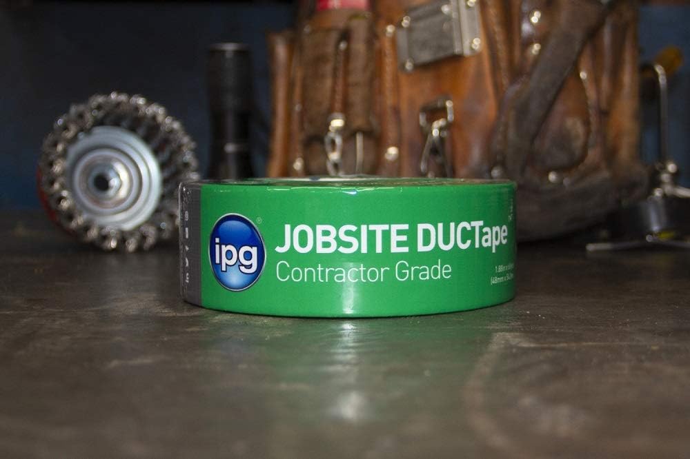 Flash Deals - 70% OFF IPG JobSite DUCTape, Contractor Grade Duct Tape, 3.77 x 60 yd, Silver (Single Roll)