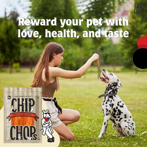 Image of Chip Chops Sun Dried Chicken Jerky Dog Treat, Easily Digestible, Healthy Dog Treat, Perfect for Snacks, Suitable for All Dog Breeds, (Pack of 2) Each 70gm