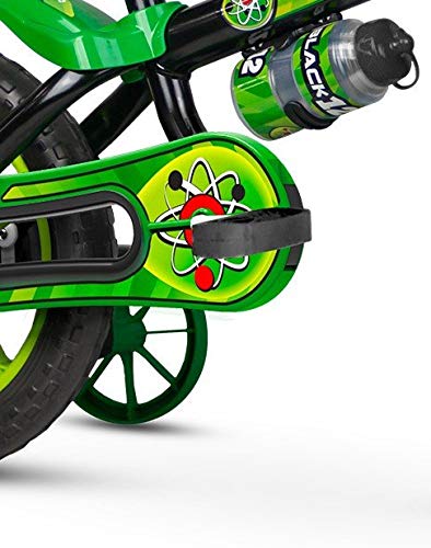 Bicicleta Infantil Aro 12 New Black Com Rodinhas Menino - Nathor