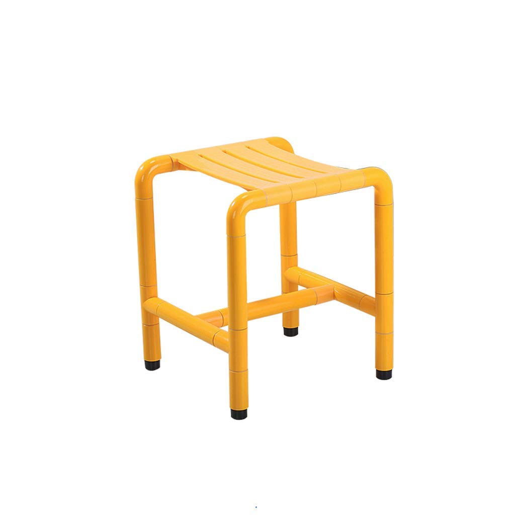 Chaise de douche PMR et senior jaune antidérapante pour salle de bain