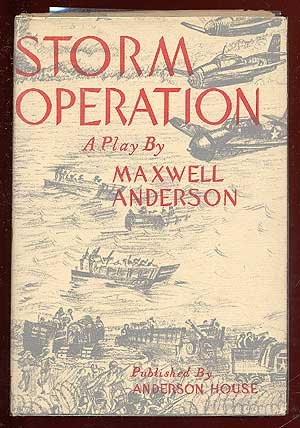 STORM OPERATION A Play in a Prologue, Two Acts ... [Unknown] B000B7I04A Book Cover