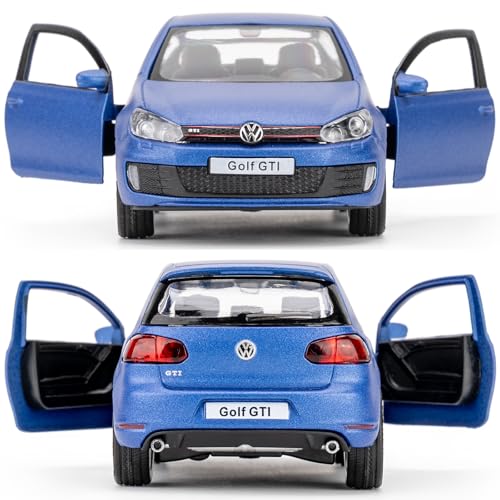 Volkswagen Golf GTI Toy Car 1:36 Pull Back Modelo Azul miniatura 5