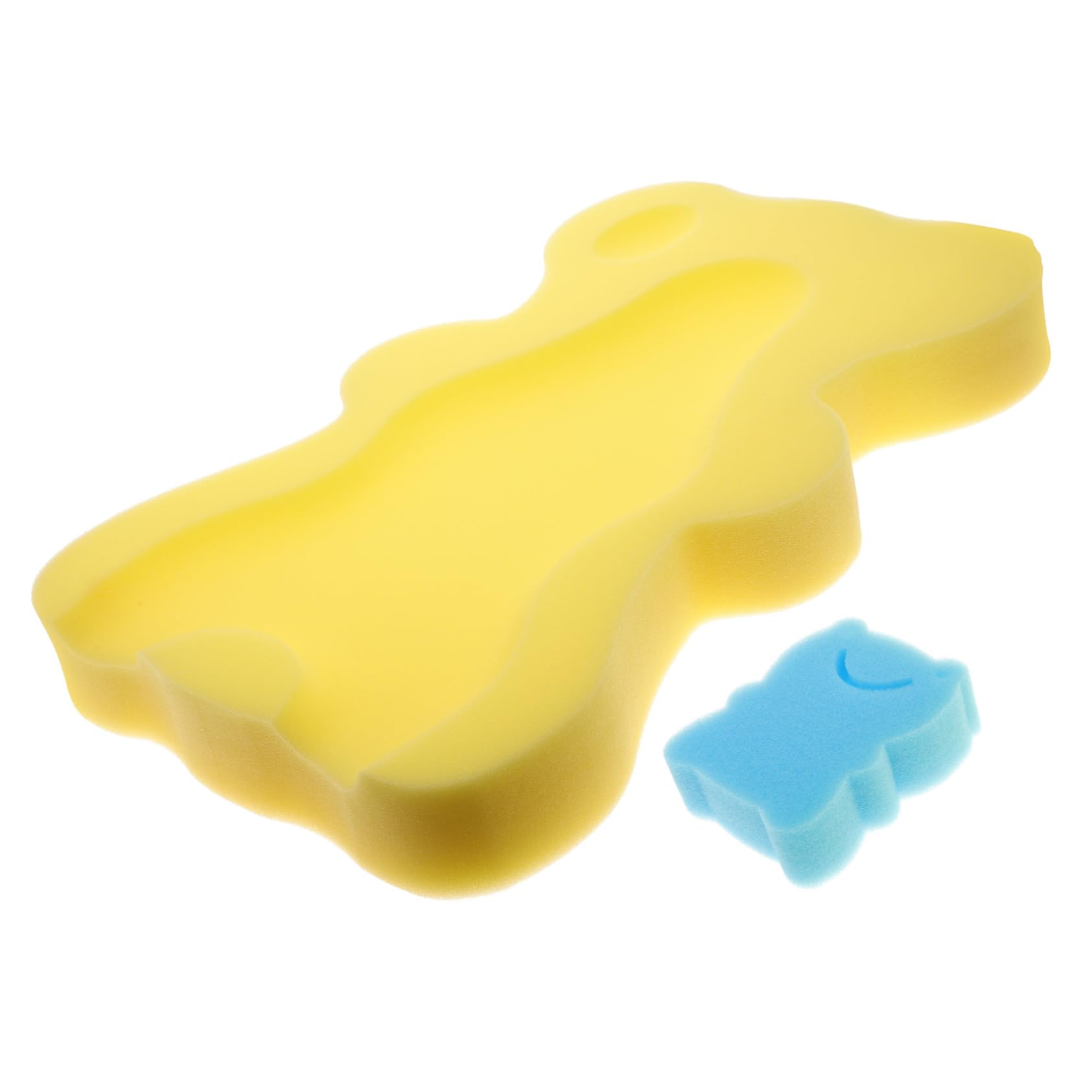 FONDOTIN Infant Bath Mat Baby Bath Sponge 3-Point Mechanical Structure Odorless Comfortable for Newborns Random Color