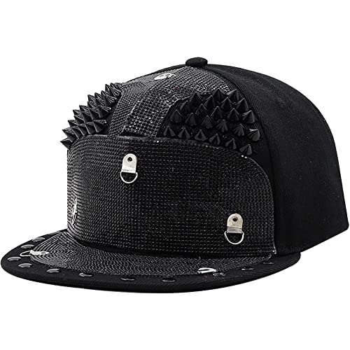 Cap de Baseball Ajustement Flat Bill Camier pour Style Hip-hop Mixte