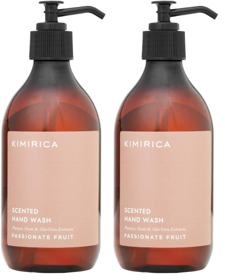 Kimirica Passionate Fruit Scented Hand Wash 300ml | Tropical Fruity Fragrance, Hydrating Formula Clear Gel Texture Handwash For Deep clean and Moisturize hand 100% Vegan & Paraben Free (Pack of 2)-image-34