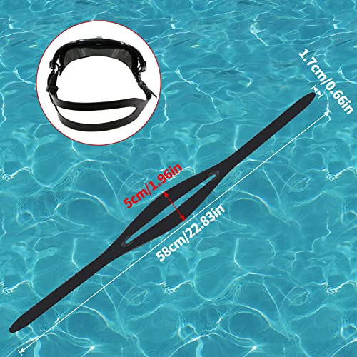 Cuty Home Goggle Straps Replacement Silicone Strap For Scuba Diving And Snorkeling Masks Replacement Accessories, Black (M220) #TOP1
