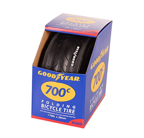 Goodyear Folding Bead Road Bike Tire, 700 cm x 28, Black