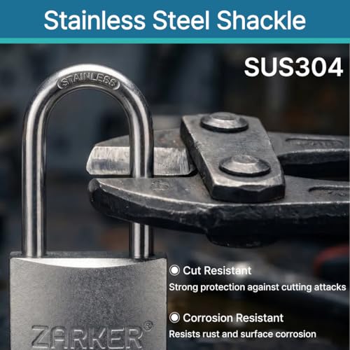 Image of A40 Keyed Padlock - Aluminum Body, Stainless Steel Shackle(SUS 304), Silver, 1-Pack