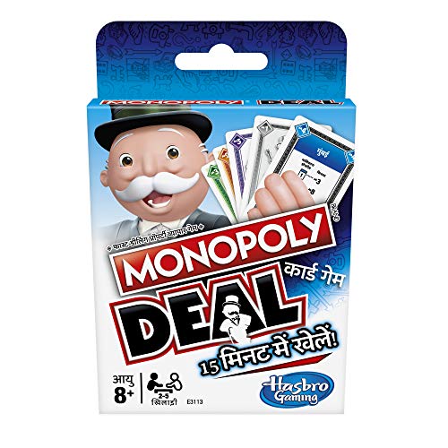 Image of Monopoly Board Game & Monopoly Deal Card Game in Hindi (Multicolor) - 5+ Years