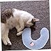 BESPORTBLE 2pcs U-Shaped Cat Pillow for Comfortable Neck Support Soft Breathable Kitten Pillows for Deep Sleep Versatile Pet Accessories for Cats and Dogs Blue Yellow