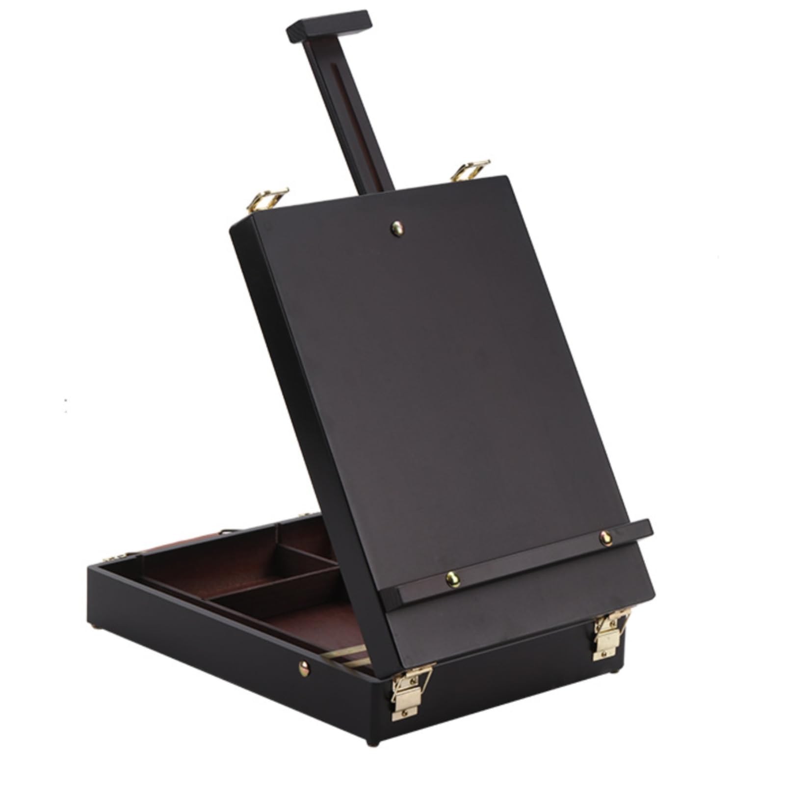 Boîte D'artiste En Bois Portable Boîte à Peinture Rectangulaire Mallette Peinture pour Peintres, Plein Air, style to 3