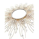 Decorative Starburst Mirror,Metal Wall Mirror,Wall Hanging Mirror in Sunburst Shape - Image 2