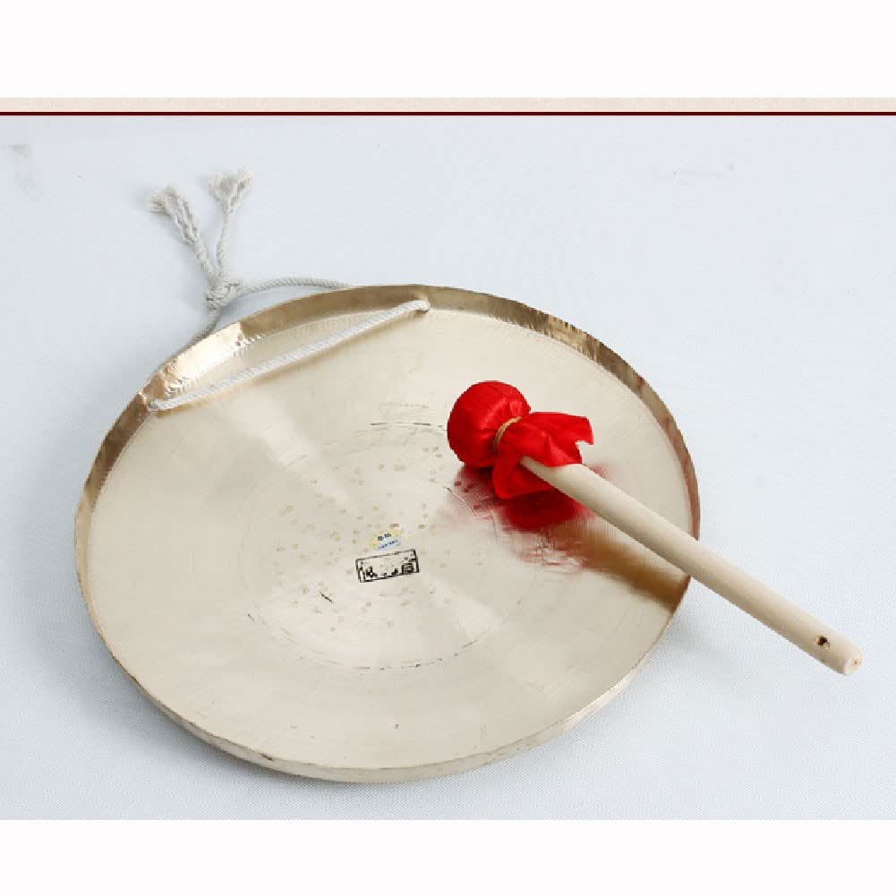 "gong gong tibetano gong+tibetano Gong dal suono della tigre, gong acuto dal suono della tigre, gong basso dal suono della tigre, strumento gong dell'opera(Color:bass,Size:21cm)"