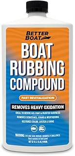 Marine Rubbing Compound, Fiberglass Buffing and Scratch Remover, Gelcoat Polish Compound for Boats Step 1