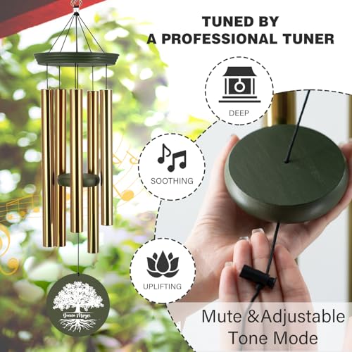 Image of Astarin Personalized Retirement Wind Chimes, Tree of Life Outside 36 inch Large Wind Chimes for Women, 2024 Happy Retirement Gifts for Nurse Coworker Teacher