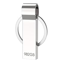 Chiavetta USB 982GB, Alta Velocità Pennetta USB 3.0 con Portachiavi, Impermeabile Metallo Pen Drive per PC, Computer, Portatile, Automobile