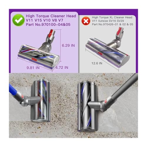 Cepillo con succión ajustable compatible con Dyson V11 V15 accesorio premium suelos 5