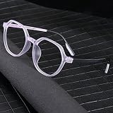 BAFAFA Occhiali da Lettura retrò Polygon TR90, Occhiali da Lettura con Protezione UV400, Lettore Irregolare HD da Donna/Uomo (Color : C5, Size : +2.0)