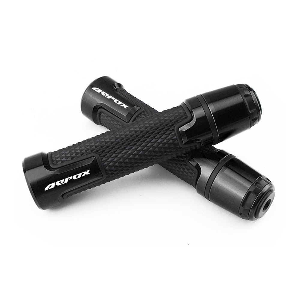 Puños para Aerox 155 antideslizantes de goma con extremos CNC antivibración