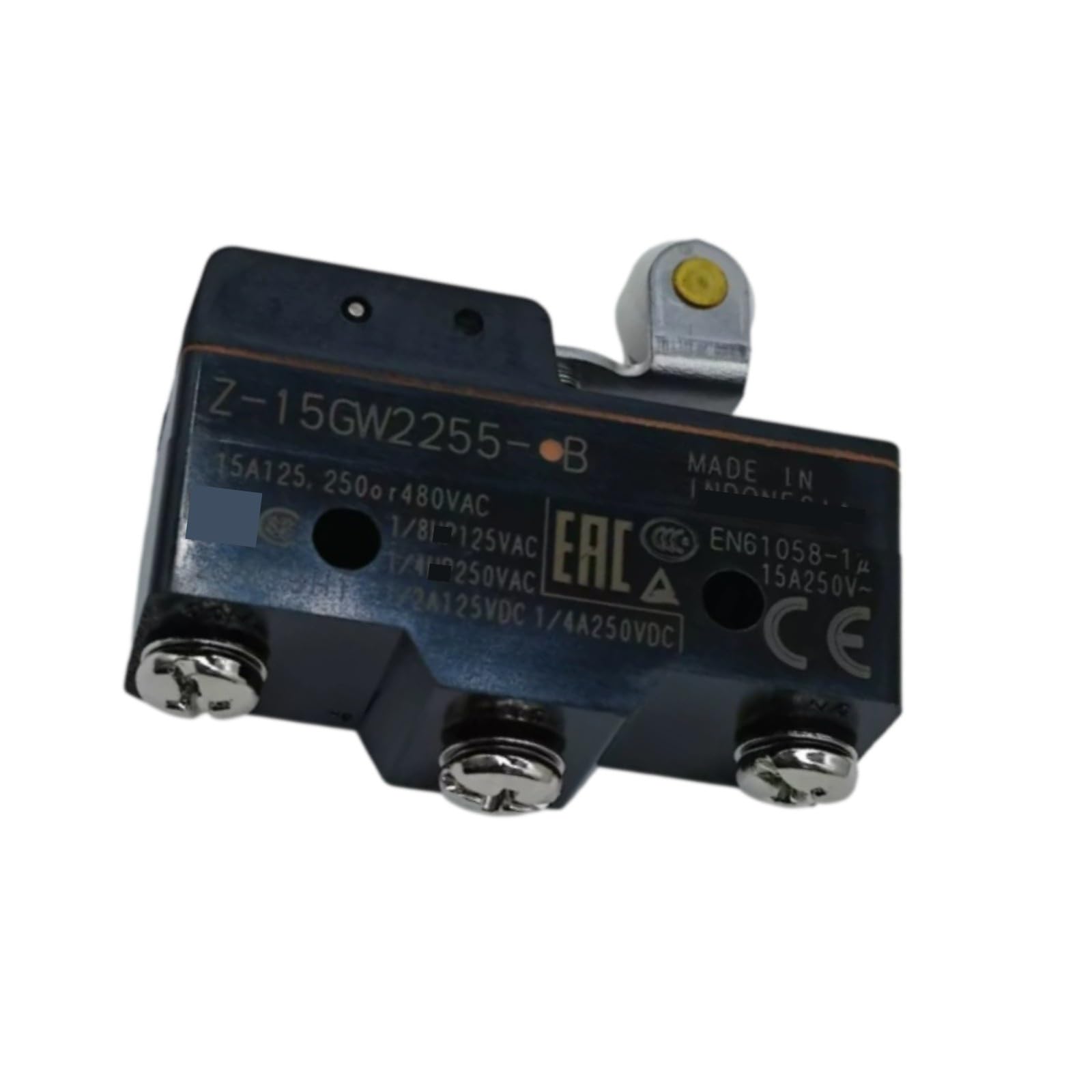 5 microinterruptores Z-15GW2255-B, Interruptor de límite.