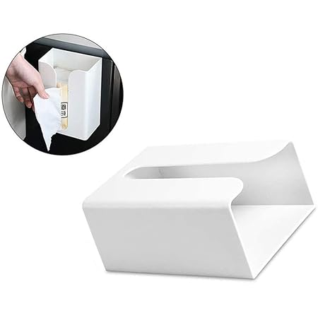 Amazon ティッシュケース ティッシュボックス ペーパーホルダー 壁掛け 粘着式 ティッシュカバー ティッシュボックス 収納 グレー ブラック ケース 壁 トイレ キッチン 洗面所 ティッシュホルダー キッチン収納 壁付け 壁に付けられる 便利グッズ ティッシュケース