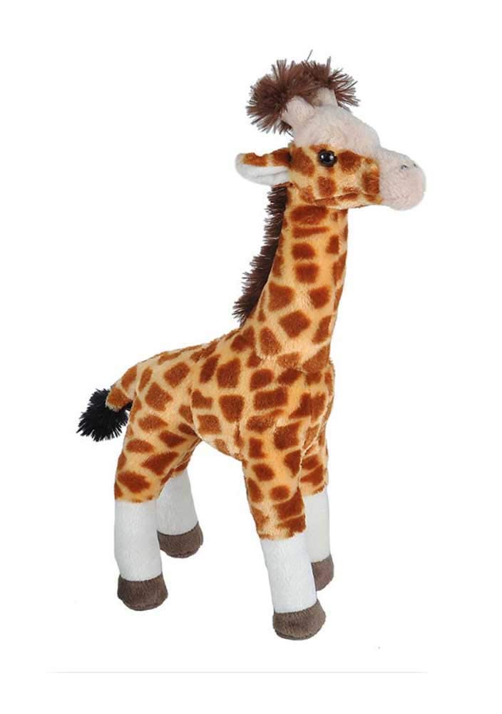 Wild Republic Standing Giraffe Plush Soft Toy, Cuddlekins Cuddly Toys, Gifts for Kids, Brown, White, Black, 43 cm, 16"