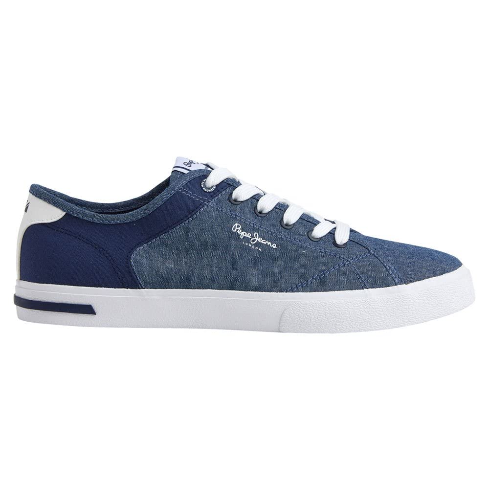 Pepe Jeans Men's Kenton Road M Chambray Sneaker, 12 UK