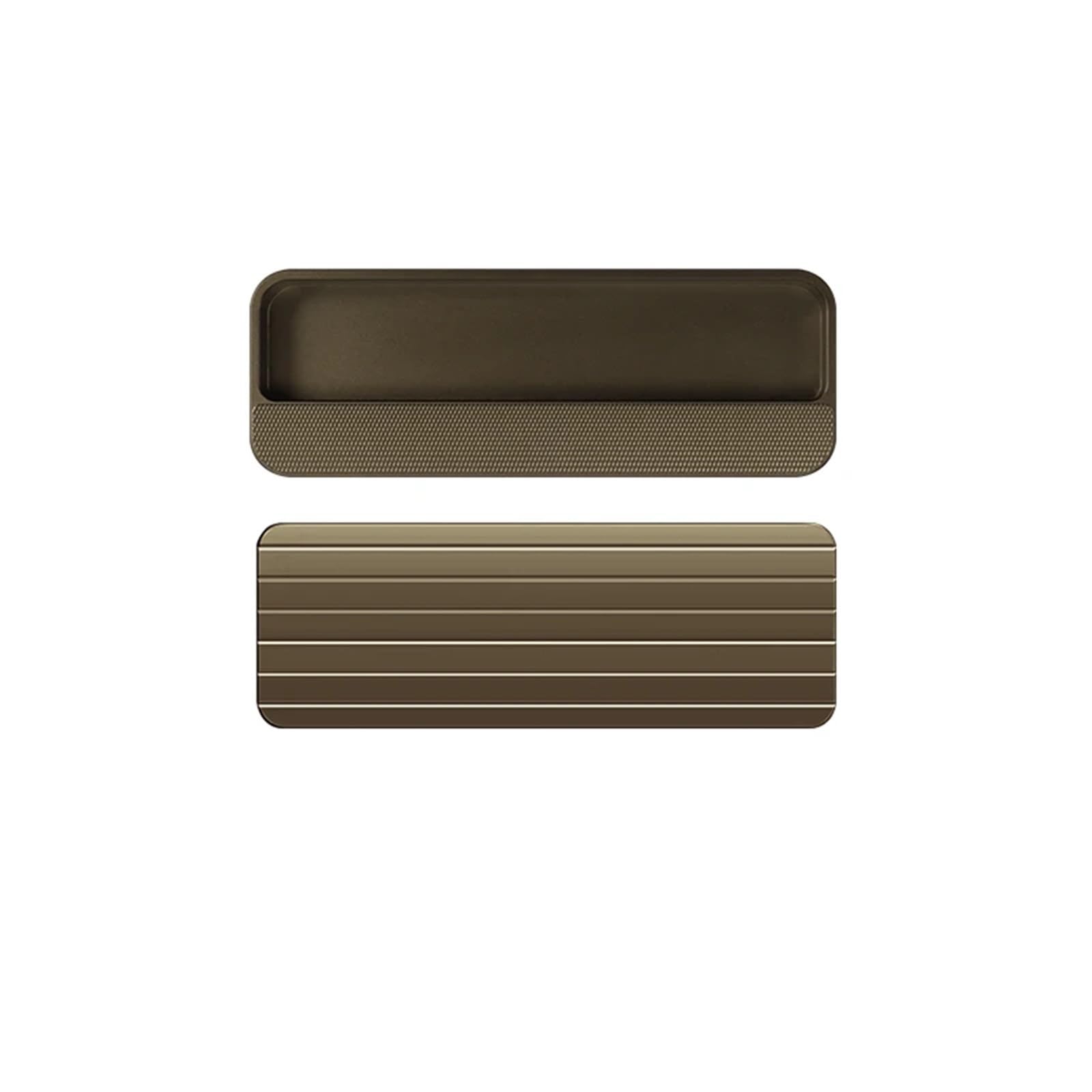 ATEUXOL Recessed Door Handles Closet Door, Cabinet, Drawer Invisible Handle Slotting Embedded Grooving Hidden Push Pull Shift Door(Ga color140mm)
