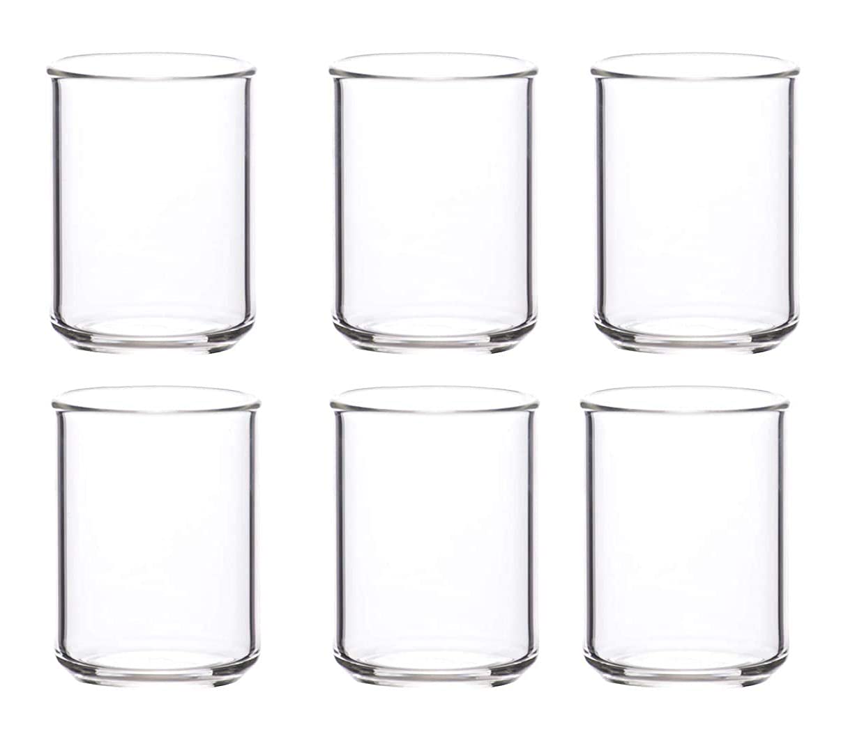 Buy EISCO Shot Beaker Glasses, Set of 6 Transparent Borosilicate 3.3