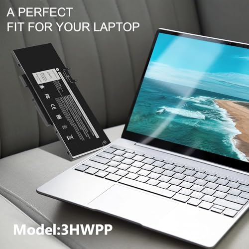 Image of 68Wh 3HWPP Battery for Dell Latitude 5410 5510 5501 5401 5411 5511 Precision 3541 3551,Inspiron 7706 2-in-1, Inspiron 17 7500 7506 2-in-1 Black 03HWPP 10X1J N2NLL 1VY7F 451-BCMN 15.2V (3HWPP)