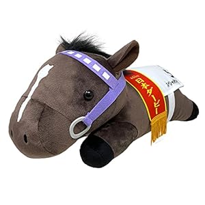 サラブレッド コレクション ねそべり BIG ぬいぐるみ 約18×14×36cm 細部まで再現 競馬 公式 グッズ (スペシ..." 