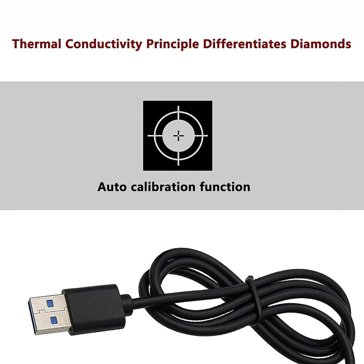 Probador De Moissanita De Diamante De Alta Precisión, Probador De Piedras Preciosas, Herramienta De Selección De Prueba De Joyería Con Tablero De Puntero Y Luz Indicadora, Calibración Automática