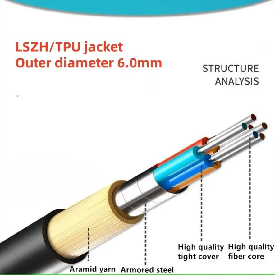 12-core MPO -MPO Armored Patch Cord, G657A1 Single Mode, B Pole, Outdoor LSZH, TPU Optical Cable, with P Outer Layer, 150 Meters, 200 Meters(TPU Both Female 150m)