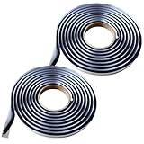 MONOSTORE 防水テープ ヘッドライト 車 隙間テープ コーキング 防振ゴム ドア シーリング 防水 ブチルゴム 窓 黒 幅8mm×長さ4m 2個