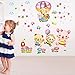 Produktbild Wandtattoos Wandbilder Wand Sticker Wandaufkleber Cartoon Bärenaffe Kinderzimmer Schlafzimmer Kindergarten Hintergrund Abnehmbare Wandtattoos Umweltfreundliche Kunstwand