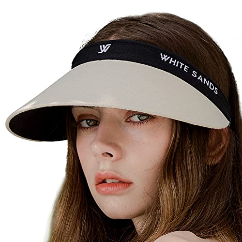 Reversible Linen Sun Cap TwoTone Sun Visor CHAMELA Beige WantItAll